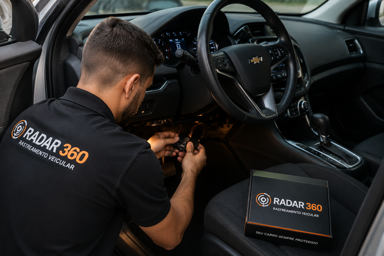 Instalação de rastreador para moto Radar 360
