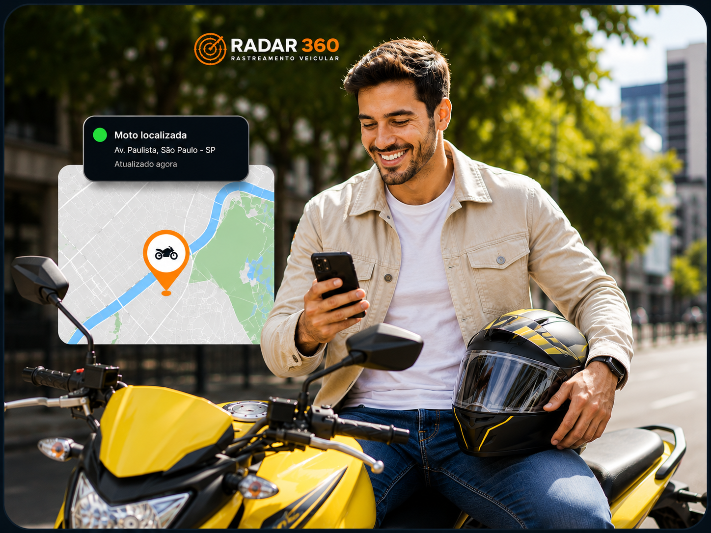 Rastreador para moto Radar 360